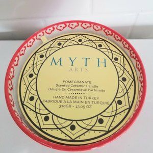"Myth Arts" Pomegranate Scented Ceramic Candle